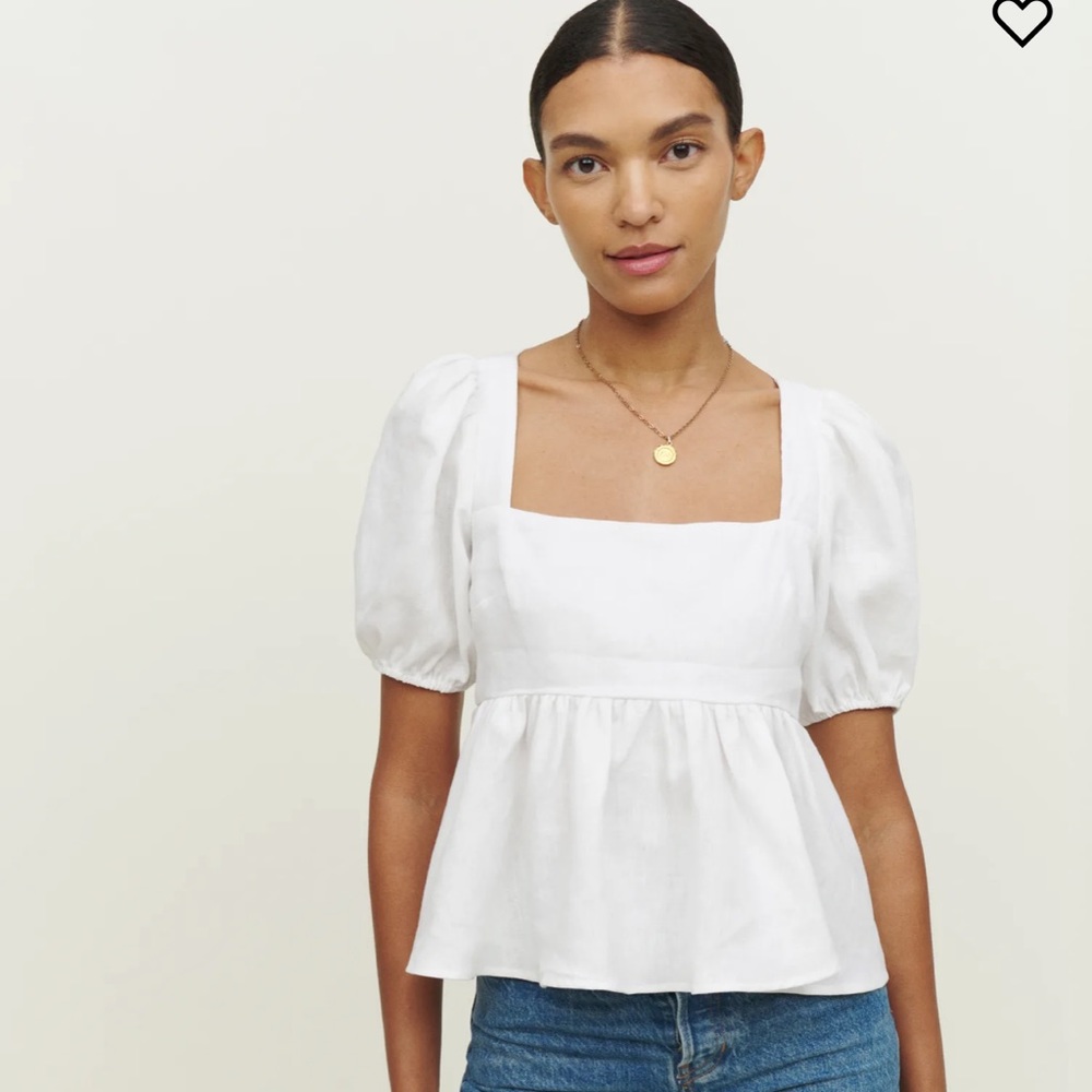 NWT Reformation Zenni Linen Top